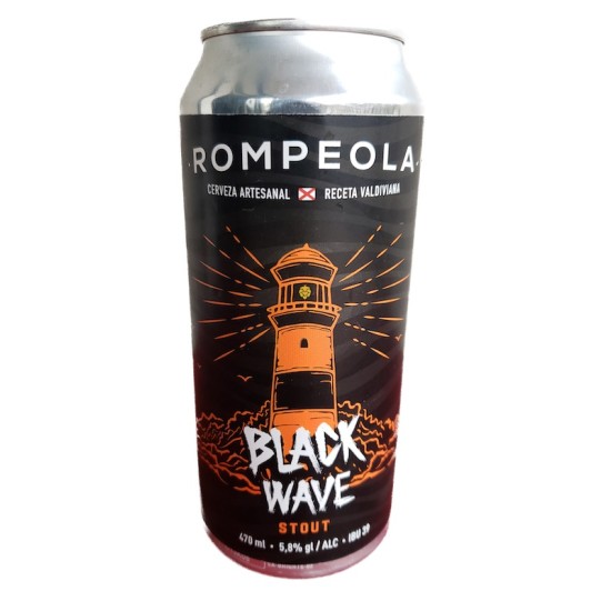 Cerveza Artesanal Rompeola Black Wave (24 latas)