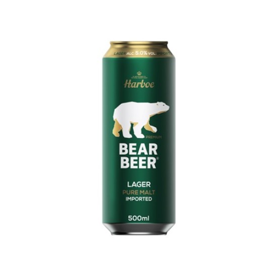 Cerveza Bear Beer Lager Lata 24x500cc