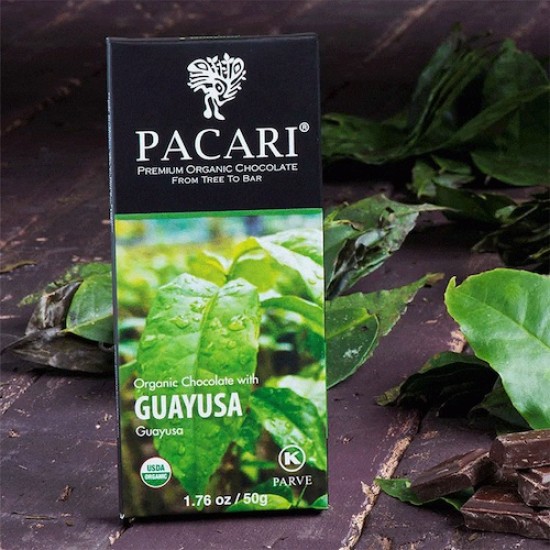 Chocolate GUAYUSA, 60% Cacao, 50gr (Caja de 10 barras)