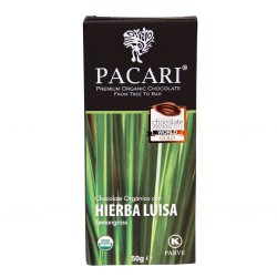 Chocolate HIERBA LUISA 60% Cacao, 50GRS (Caja de 10 barras)