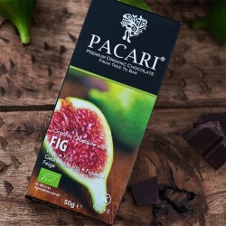 Chocolate Higos, 60% Cacao, 50 grs (Caja de 10 barras)